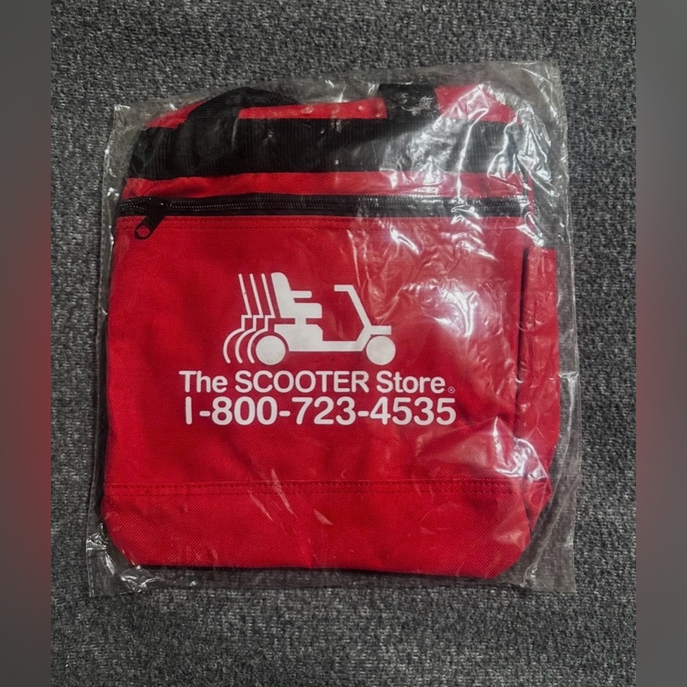 #1290 Red Scooter Store Bag